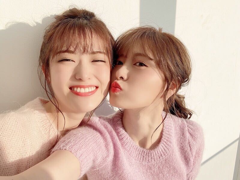 松村沙友理と白石麻衣（提供写真：2020年2月撮影）