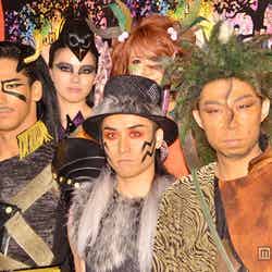グローバルダンスエンターテインメント「Changes」の囲み取材に応じたEXILEのメンバー／NAOKI、TETSUYA、USA（左から）