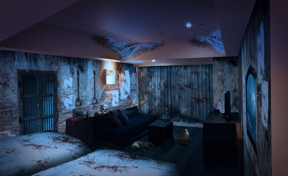 USJ公式ホテルの謎解きホラールーム、最新作は“廃墟と化した不気味な牢獄跡”