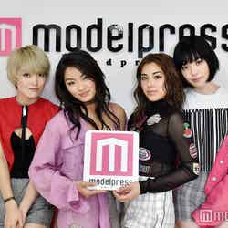 （左から）Lil’Fang、Anna、Akina、Mikako（C）モデルプレス