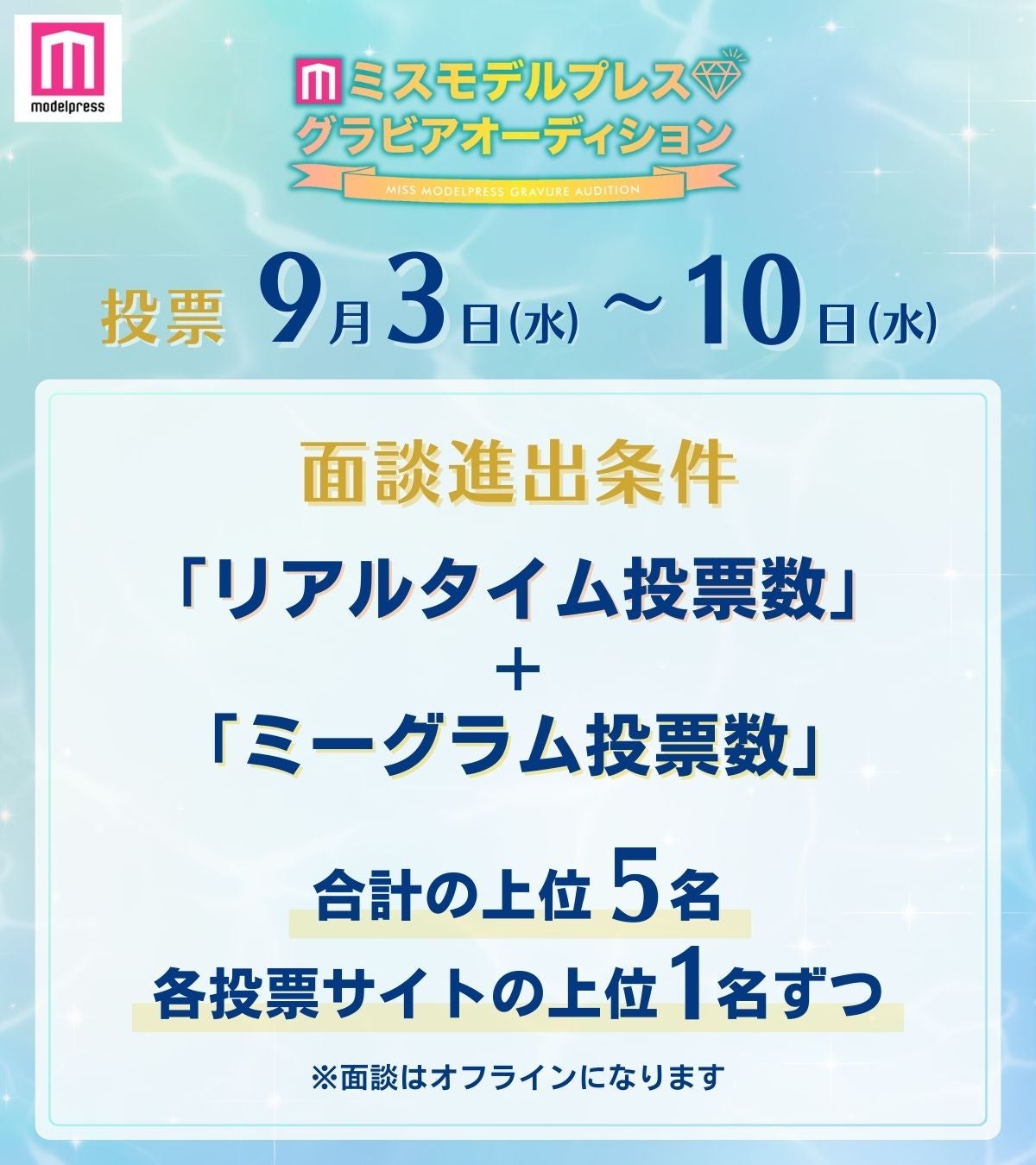 面談進出条件（C）モデルプレス