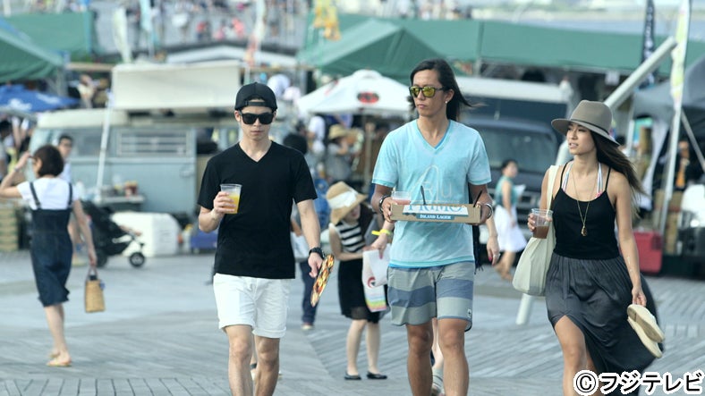 菅谷哲也、伊東大輝、山中美智子／「テラスハウス」8月4日放送回より