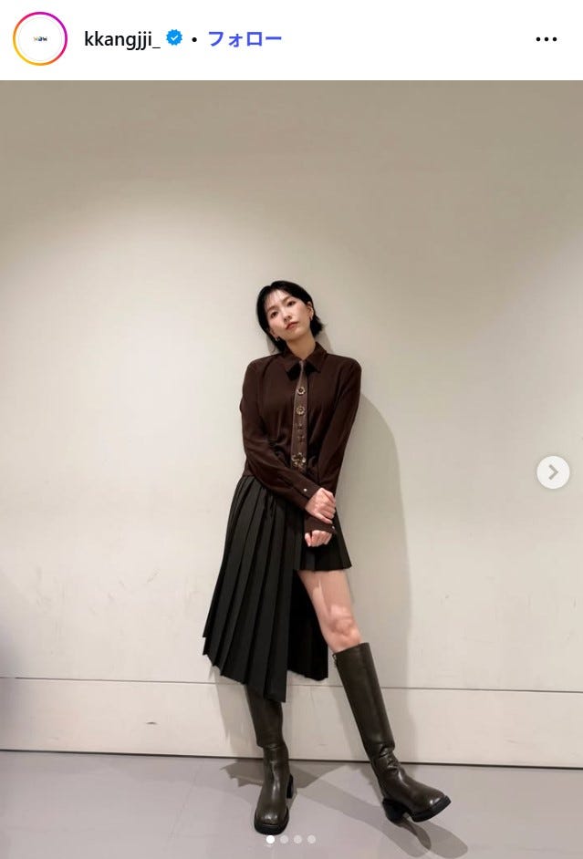 知英Instagramより