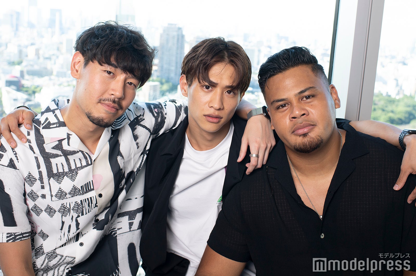 長谷川惠一、中道理央也、ジェイデン・トア・マクスウェル （C）モデルプレス