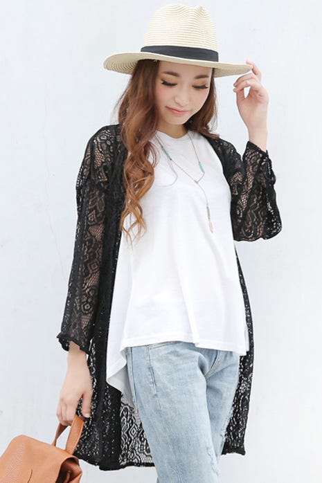 クロシェ風レーストッパーカーディガン「Galoo Shoppers」3,672 円(税込)/画像提供:Galoo Shoppers