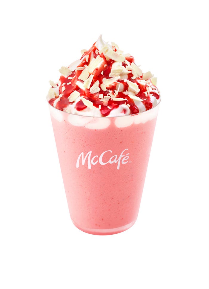 ホワイトチョコストロベリーフラッペ/画像提供:日本マクドナルド