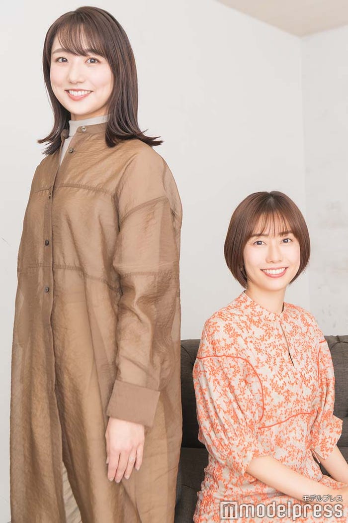 松村未央アナ、山崎夕貴アナ (C)モデルプレス