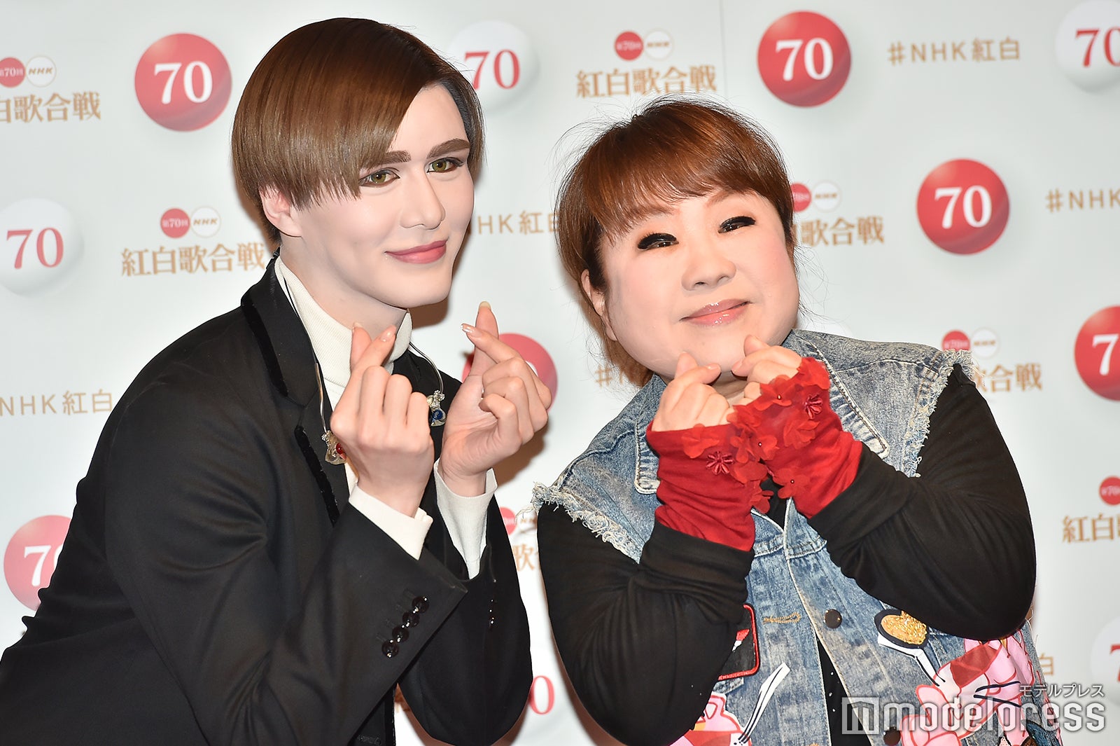 天童よしみとMatt／29日のリハーサル時に撮影 （C）モデルプレス