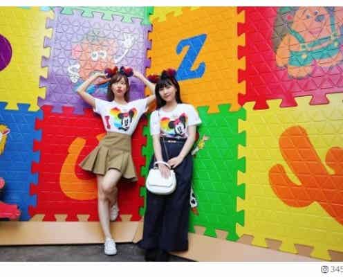 HKT48指原莉乃＆田中美久、上海ディズニーで“映えすぎ”ショット連発　“りのみく”コンビの2人旅に反響「姉妹みたい」