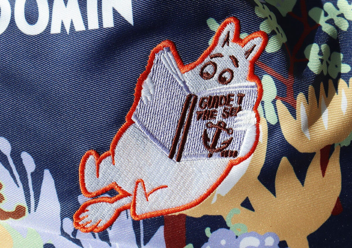 刺しゅう 大人のおしゃれ手帖ムーミン巾着トート刺しゅう