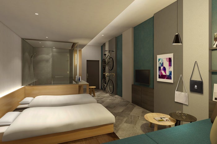 【BEB5 土浦】サイクルルーム客室イメージ （提供画像）