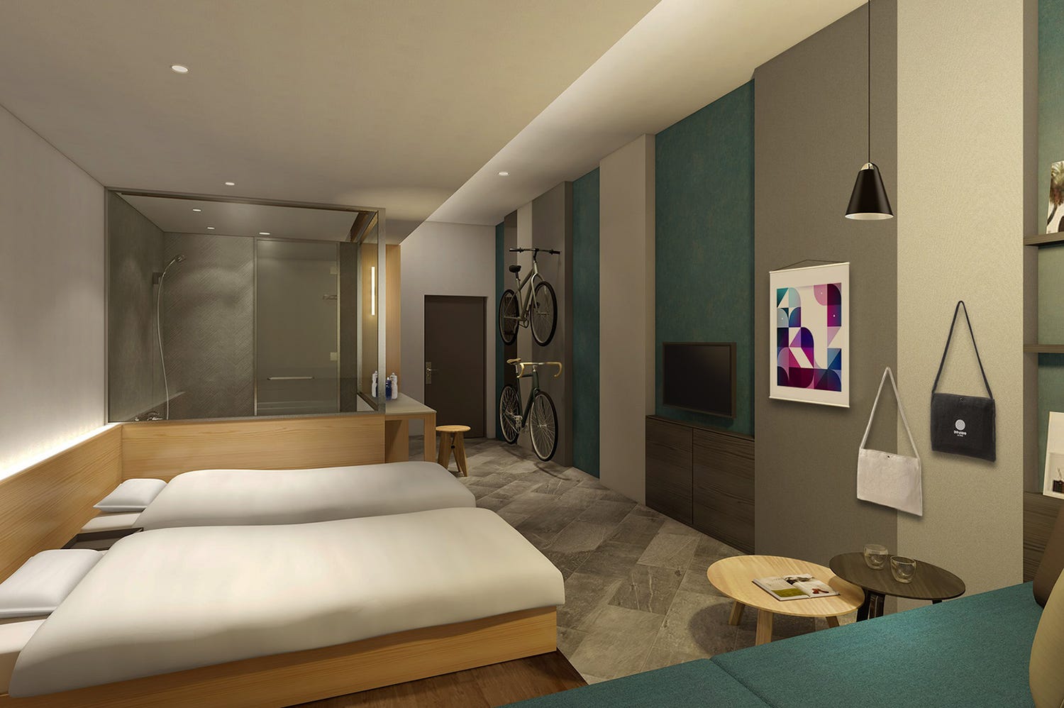 「星野 リゾート BEB5 土浦」茨城の巨大サイクリングリゾート内に開業