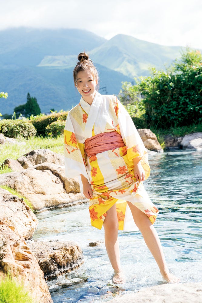 「めざまし」お天気キャスター阿部華也子、無邪気な浴衣姿にドキッ