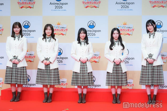 中嶋優月、松田里奈、森田ひかる、谷口愛季、的野美青(C)モデルプレス