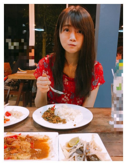 イメチェン前の山崎怜奈／山崎怜奈オフィシャルブログより