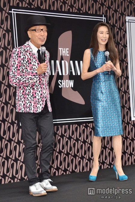 イベントをプロデュースするテリー伊藤と、イベントのアンバサダーを務める萬田久子