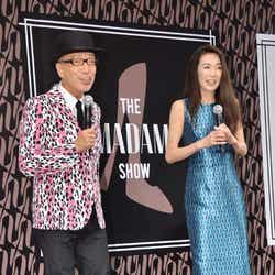 イベントをプロデュースするテリー伊藤と、イベントのアンバサダーを務める萬田久子