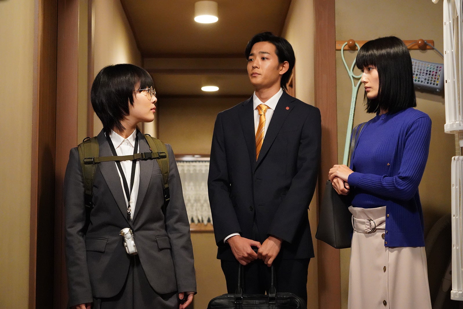 （左から）高畑充希、竜星涼、橋本愛／「同期のサクラ」第4話より（C）日本テレビ