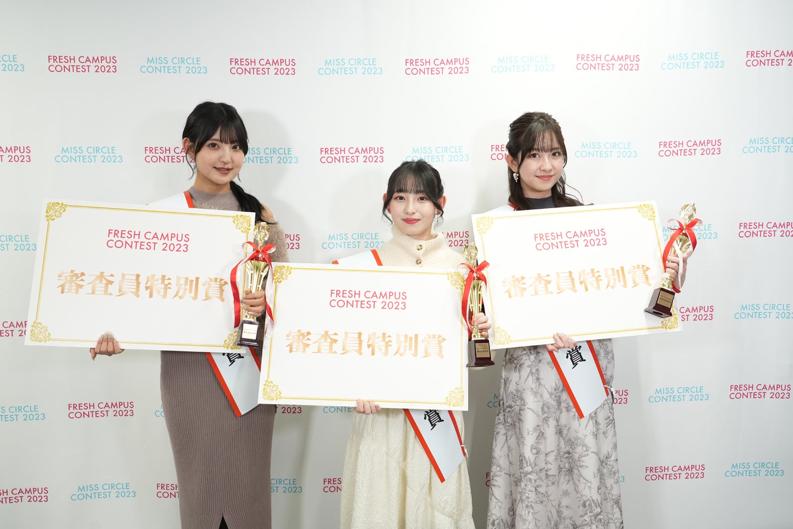 水越侑季、藤岡花、加藤怜「FRESH CAMPUS CONTEST 2023」より（提供画像）
