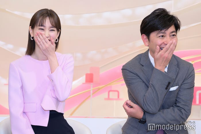 桐谷美玲、森圭介アナウンサー(C)モデルプレス