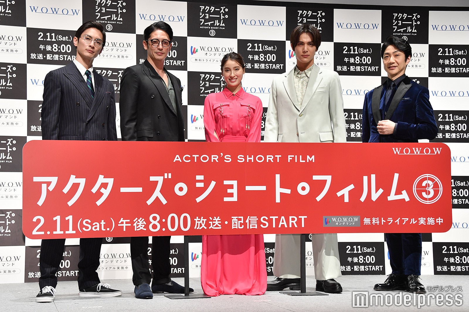（左から）高良健吾、玉木宏、土屋太鳳、中川大志、野村萬斎（C）モデルプレス