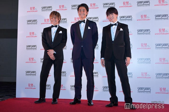 岩谷翔吾、佐藤寛太、藤原樹 (C)モデルプレス
