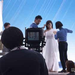 深田恭子/「ポカリスエット イオンウォーター」の新CM「登場」篇のメイキング