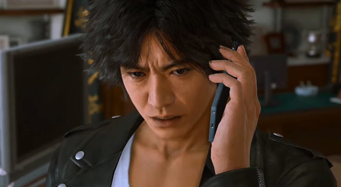 木村拓哉「LOST JUDGMENT:裁かれざる記憶」/「龍が如くスタジオ」公式YouTubeより