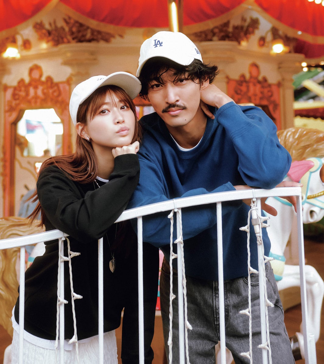 生見愛瑠＆上杉柊平「モエカレ」コンビ再会で“街ぶら”デート 春リンクコーデ披露