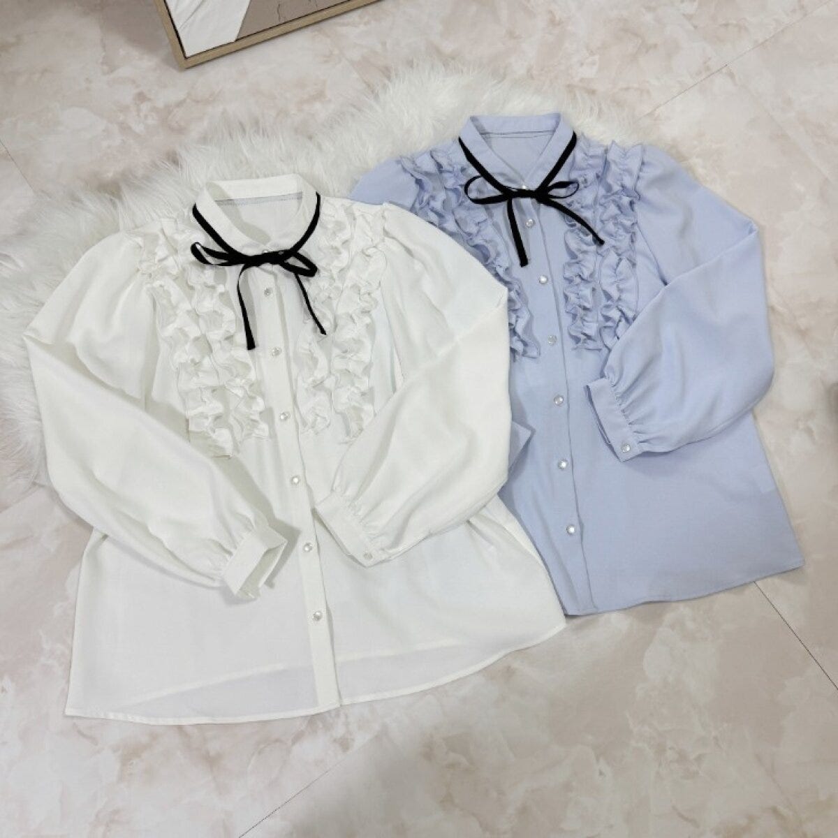 リボンフリルブラウス 2026春しまむら大人女性おすすめリボンフリルブラウス