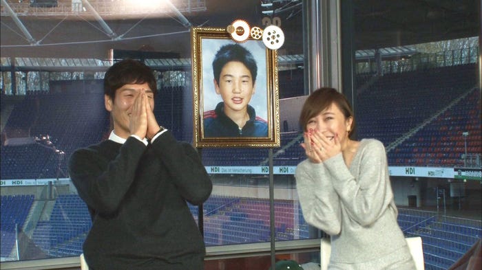 (左から)原口元気選手、原口るりこ(画像提供:テレビ朝日)