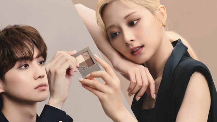 吉野北人、ツウィ/「ヴィセの新しい囲み目メイク」篇より(提供写真)