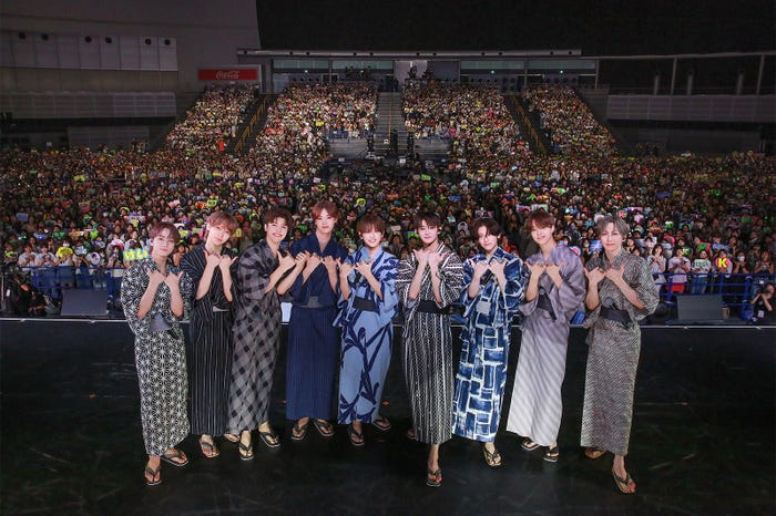 TAKI、NICHOLAS、MAKI、K、HARUA、JO、YUMA、EJ、FUMA/&TEAM(C)HYBE LABELS JAPAN