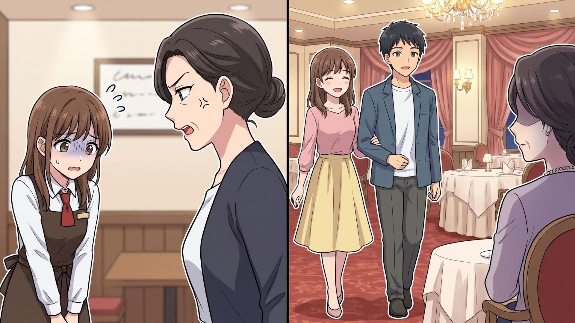 「彼女と同じ職場なの？」彼のお母さんに初めてのご挨拶。緊張しながら向かったディナーで、【衝撃の人物】が待っていて...！？
