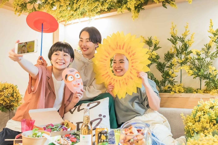 黄色いお花見ステイ／画像提供：星野リゾート