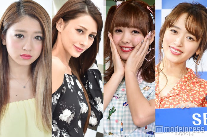 みちょぱ、ダレノガレ明美、藤田ニコル、近藤千尋 (C)モデルプレス