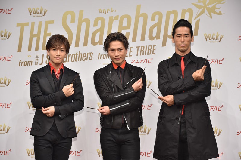 三代目jsb 小林直己 岩田剛典 登坂広臣出演中の ポッキー Cm 新ver オンエアスタート モデルプレス