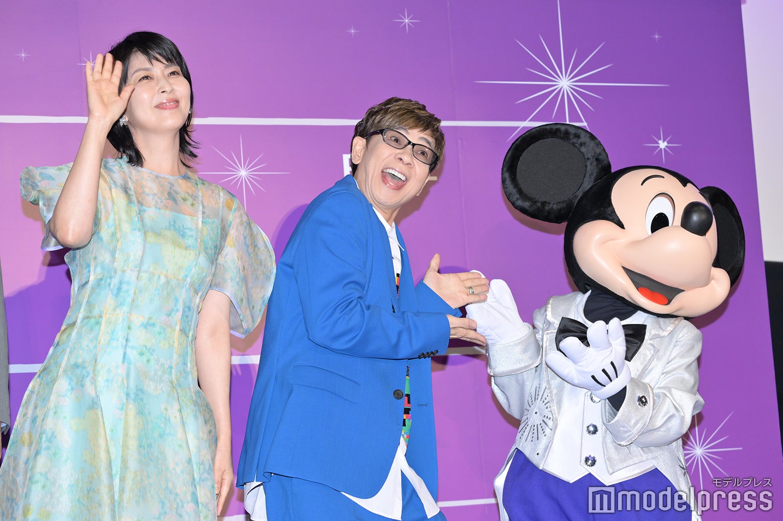 松たか子、山寺宏一、ミッキーマウス（C）モデルプレス