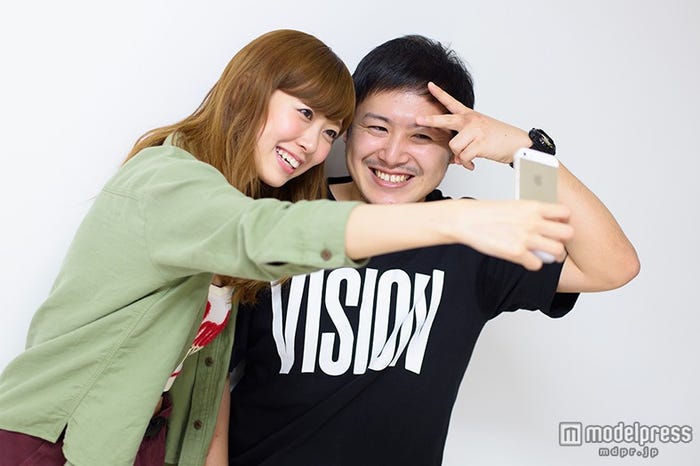 iPhoneで一輝くんと自撮り