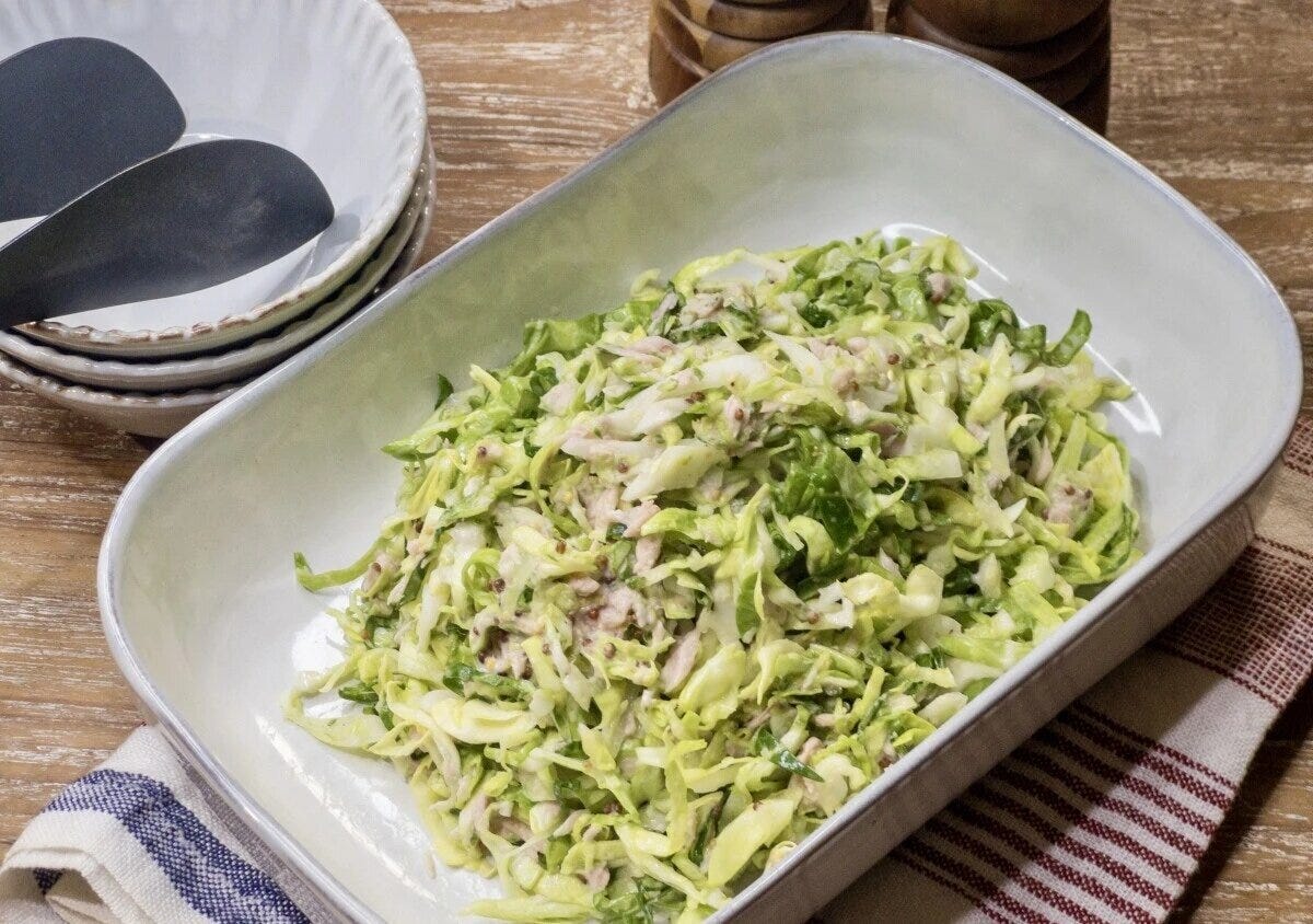 春キャベツのツナマスタード和え