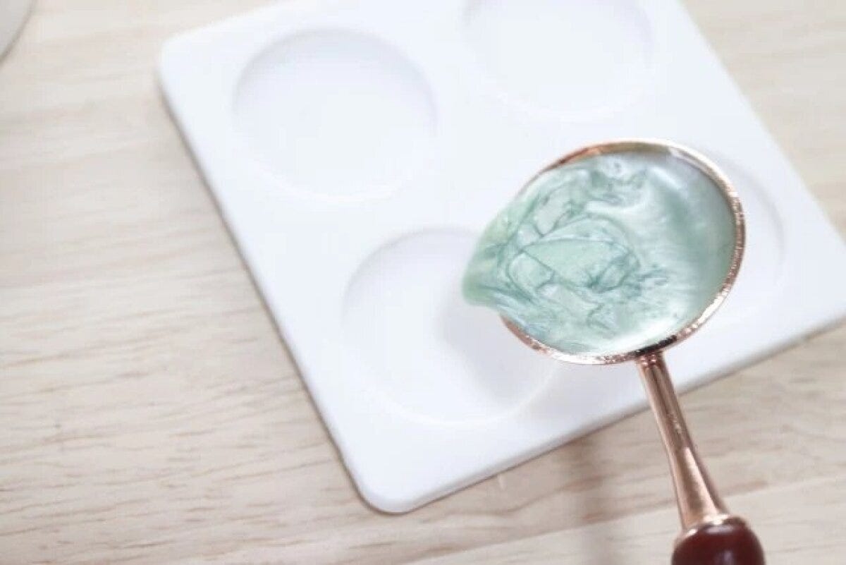 ダイソー シーリングスタンプ用スプーン 使用例 ダイソー シーリングスタンプ用スプーン 使用例