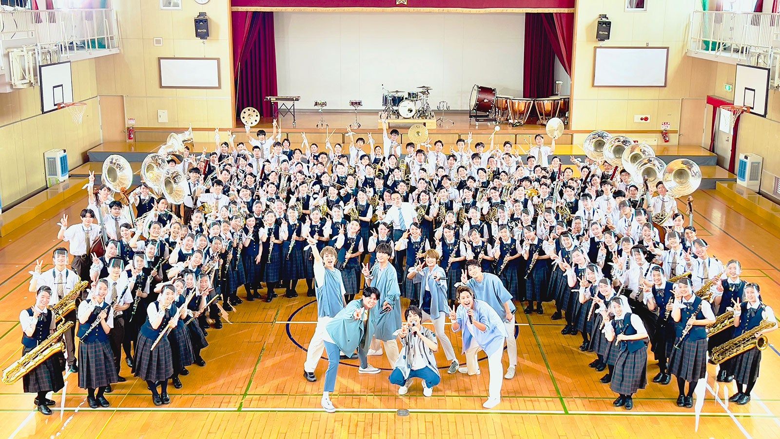 ジャニーズWEST、大阪桐蔭高校吹奏楽部とスペシャルセッション YouTubeプレミア公開へ