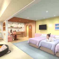 すみっコたちといっしょにおとまり会のお部屋(C)2026 San-X Co.,Ltd.All Rights Reserved.