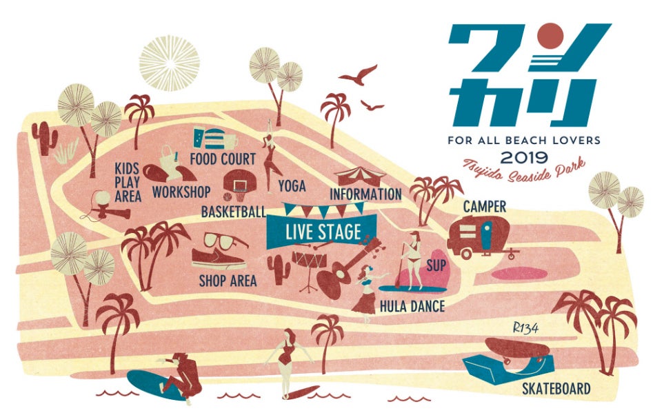 ワンカリ会場マップ／画像提供：ネコ・パブリッシング