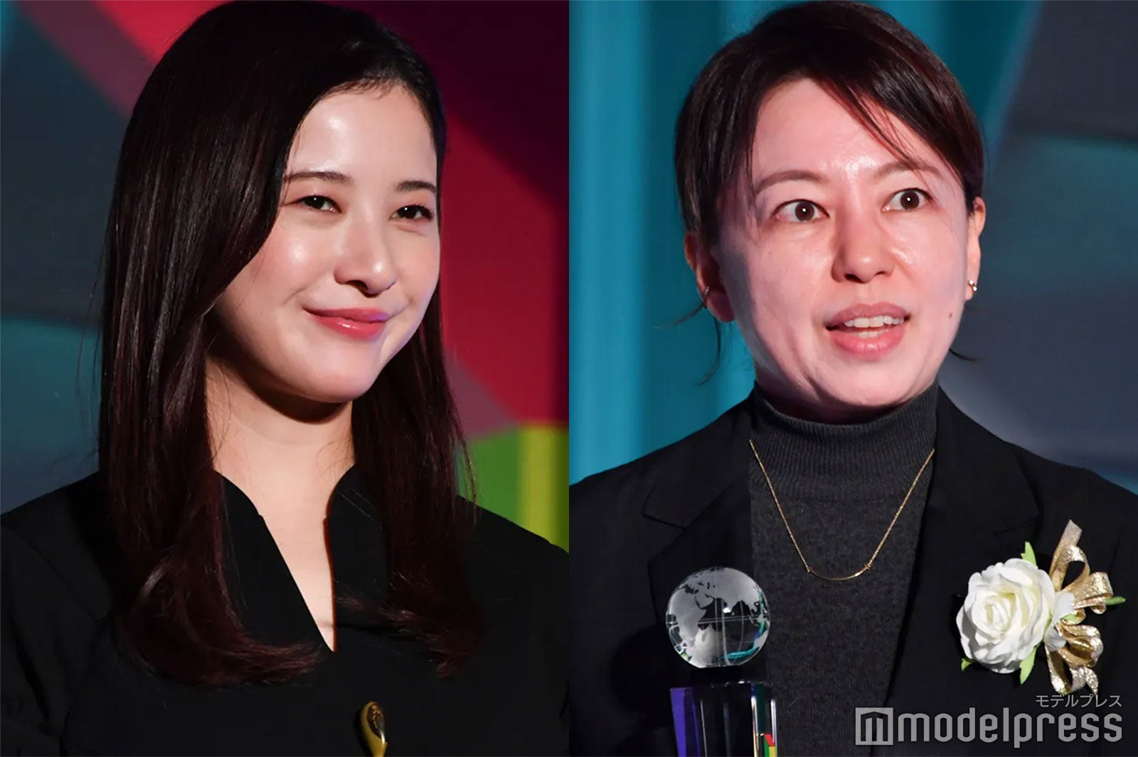 「東京ドラマアウォード2022」授賞式に登壇した吉高由里子、塚原あゆ子氏（C）モデルプレス