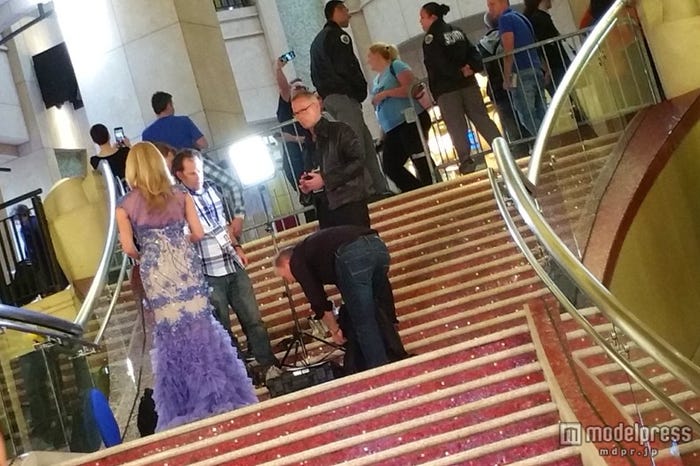 第87回アカデミー賞、レッドカーペット会場準備の様子(米・ドルビー・シアター/画像:モデルプレス)