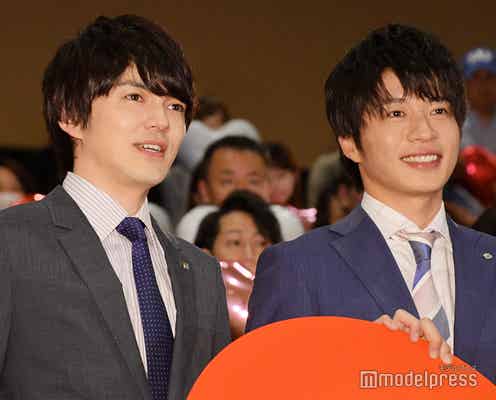 「おっさんずラブ」田中圭&林遣都“色違いコーデ”仲良し密着2ショットにファン歓喜