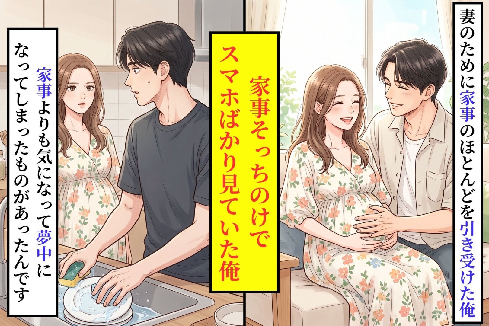 妊娠した妻のために全部やる、と決めた俺が、妻より画面を選び続けていた話