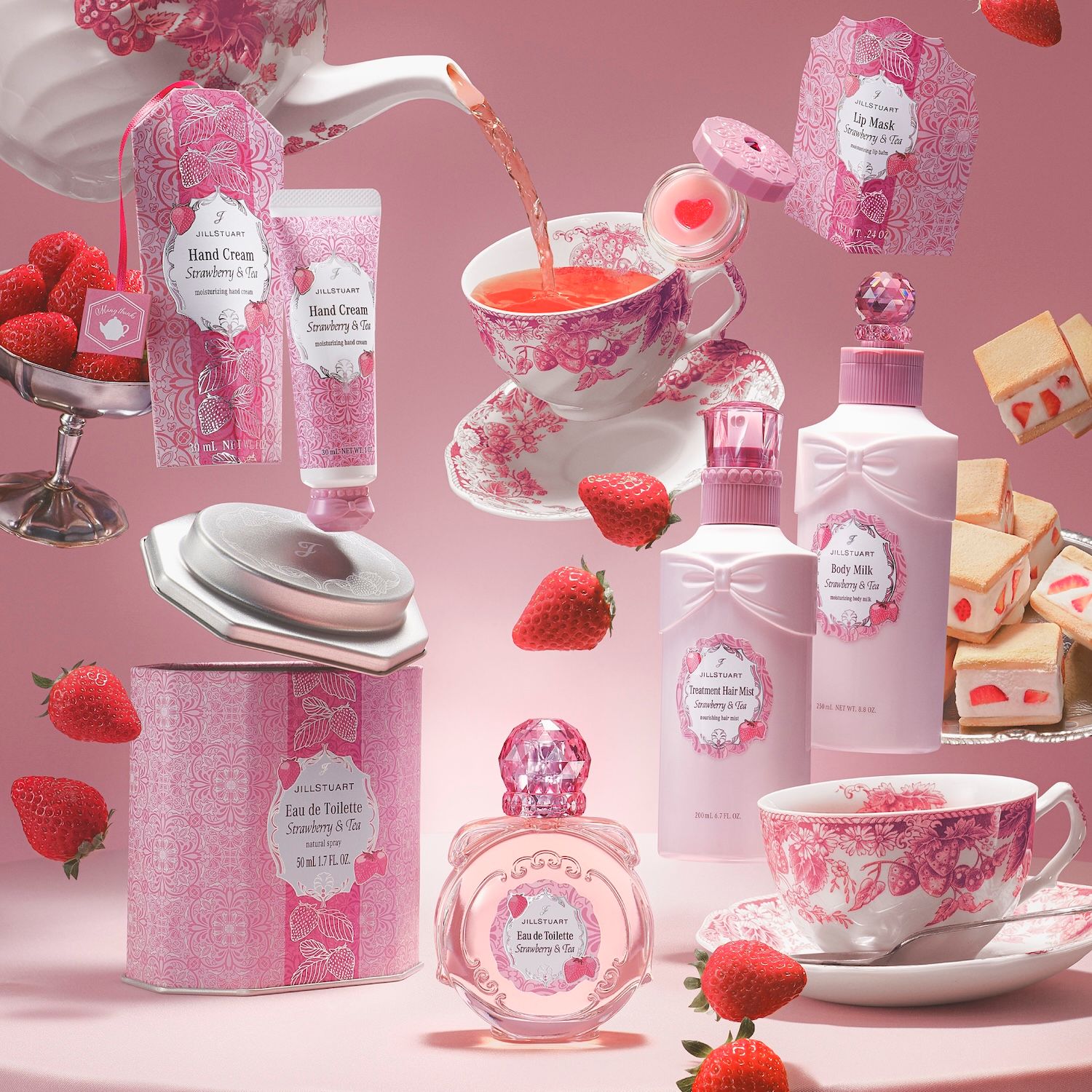 ジルスチュアートがストロベリー＆ティーの香りのコレクションを限定復刻