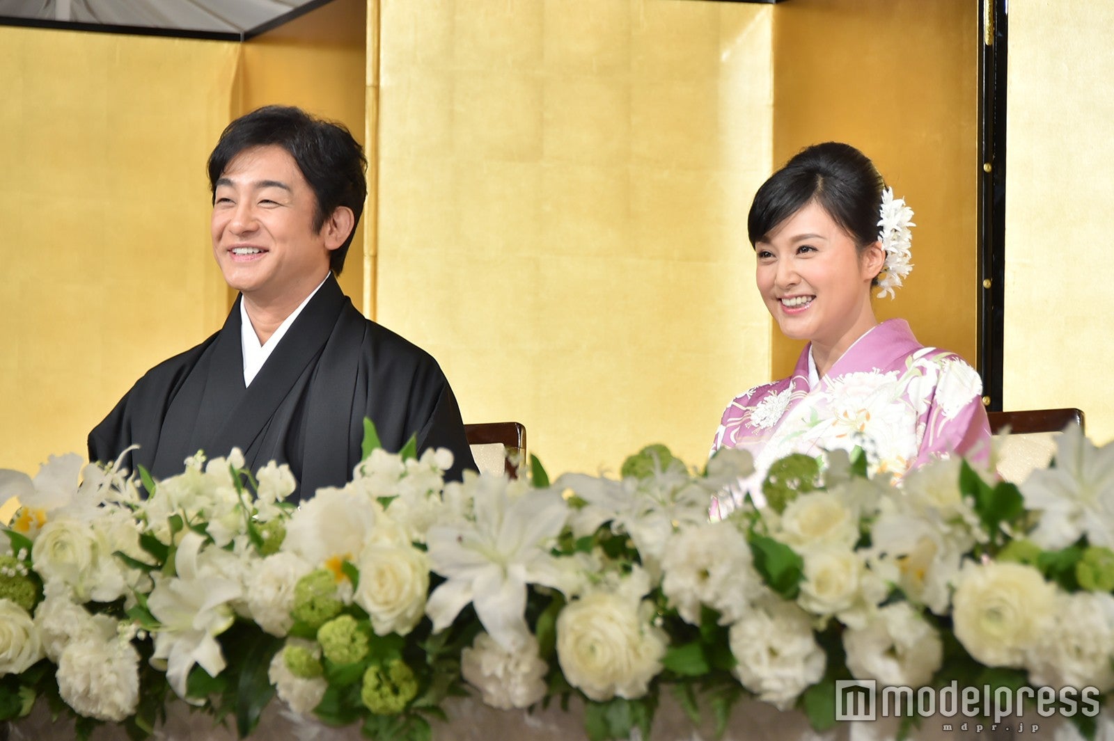 片岡愛之助 紀香効果 で11キロ減 最高に幸せ 結婚会見一問一答 後編 モデルプレス